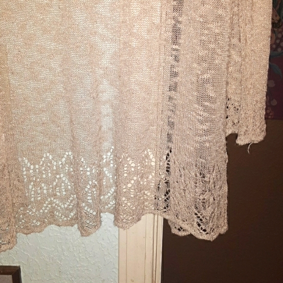 Roz&Ali m womens lightweight knit lace open cardigan, flowy 😊🌼 - Picture 8 of 9